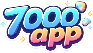7000 app সবুজ লোগো